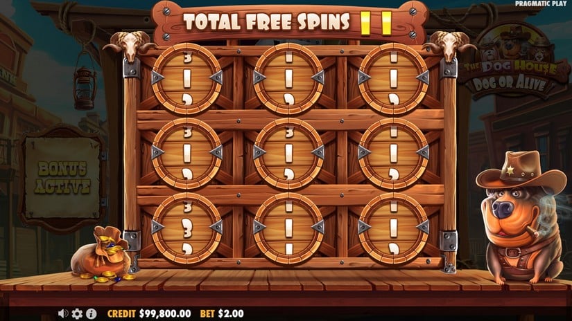 The Dog House – Dog or Alive slot screen 3
