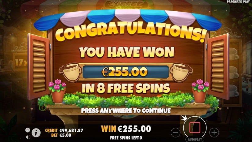 Coffee Wild slot screen 6