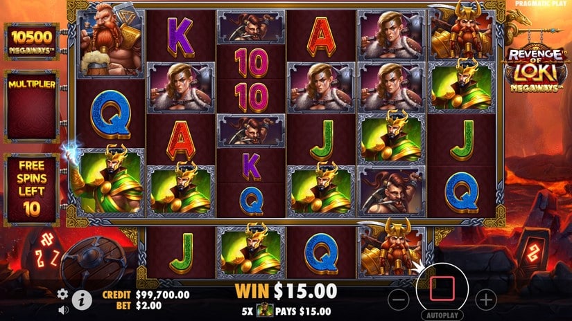 Revenge of Loki Megaways slot screen 5