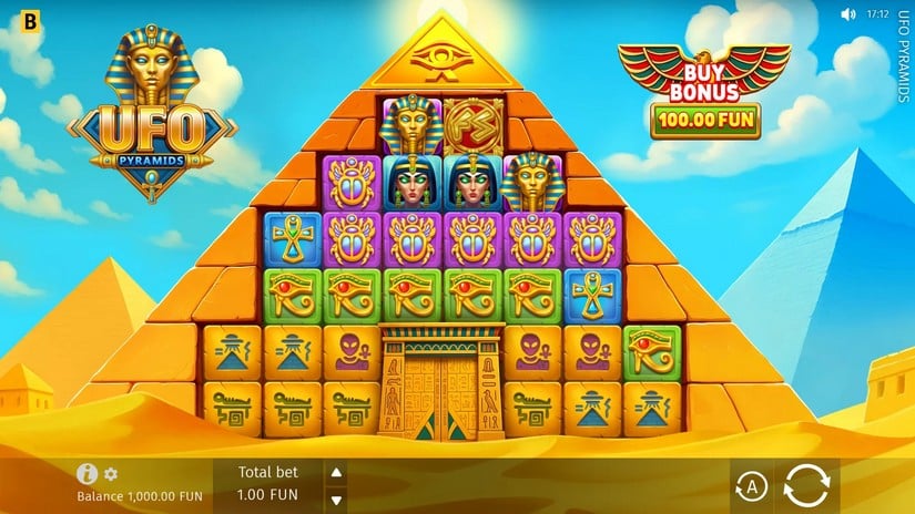 UFO Pyramids slot screen 1