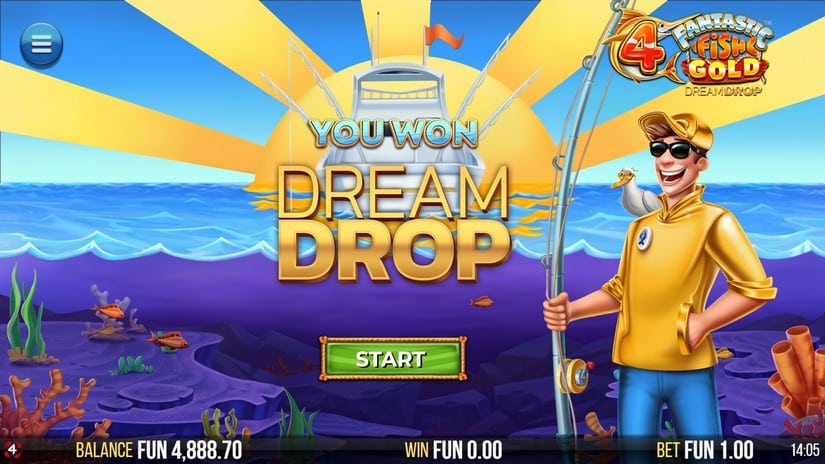 4 Fantastic Fish Gold Dream Drop slot screen 3