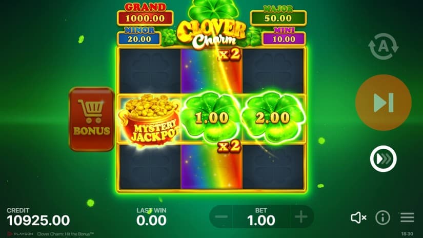 Clover Charm: Hit the Bonus slot screen 2