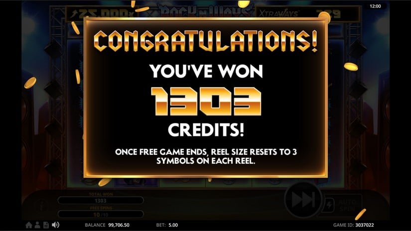 Rock N’ Ways XtraWays slot screen 7