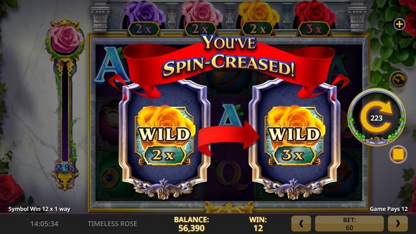 Timeless Rose slot screen 4