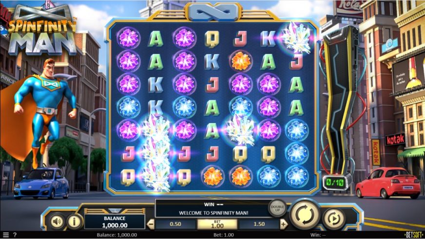 Spinfinity Man slot screen 1