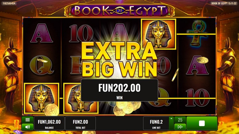 Book of Egypt slot screen 4