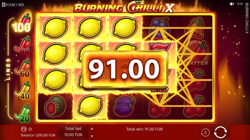 Burning Chilli X slot screen 4