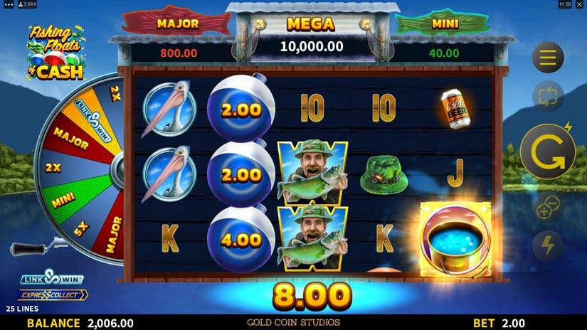 Fishing Floats of Cash slot screen 2