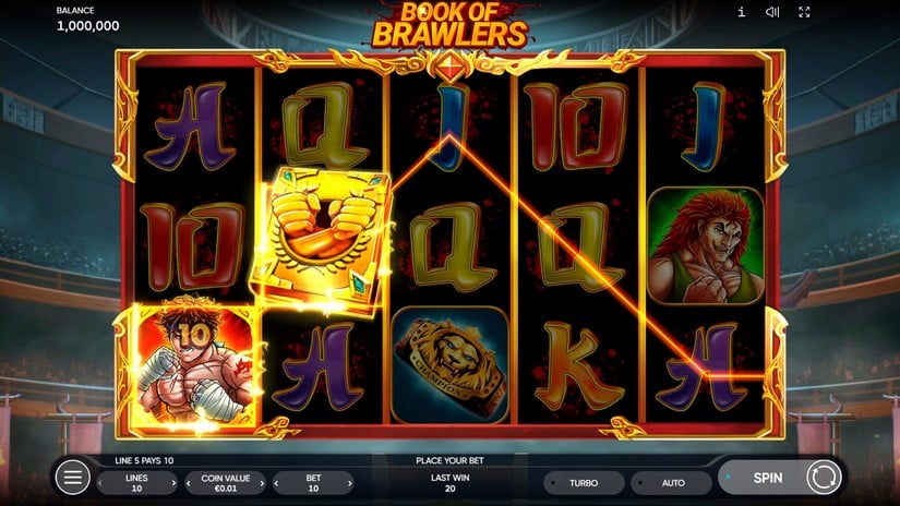 Book of Brawlers slot screen 2
