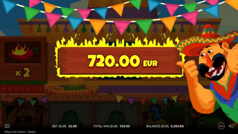 Willys Hot Chillies slot screen 4