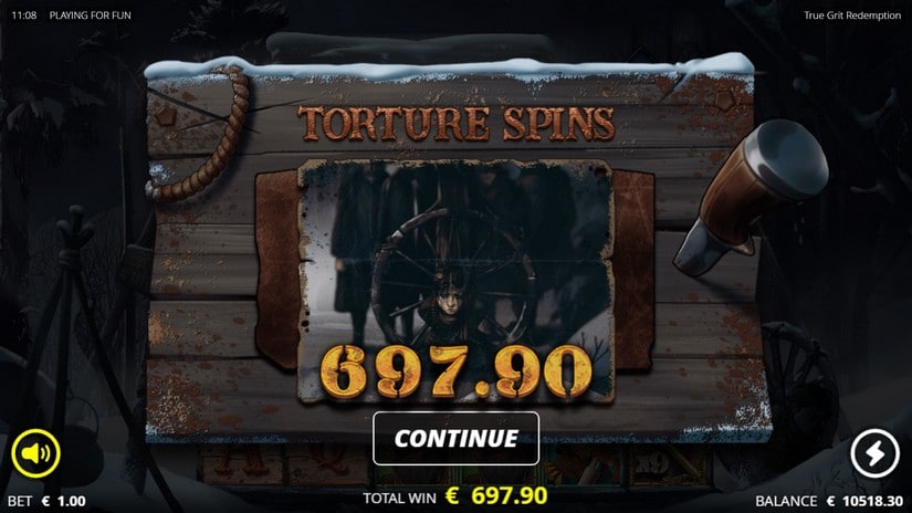 True Grit Redemption slot screen 7