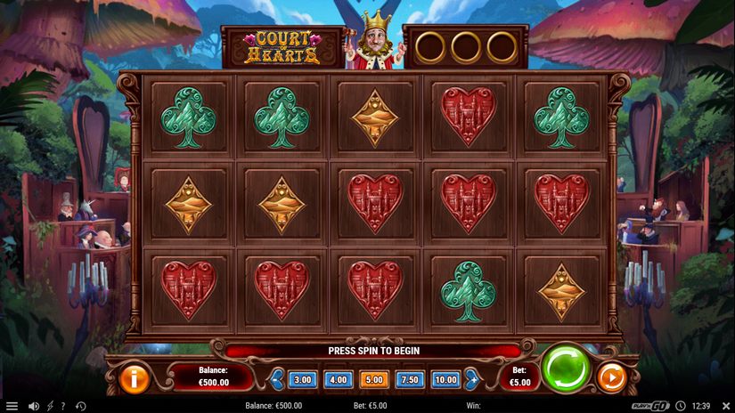 Court of Hearts slot screen 1