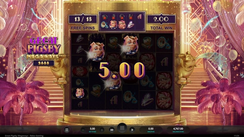 The Great Pigsby Megaways slot screen 7