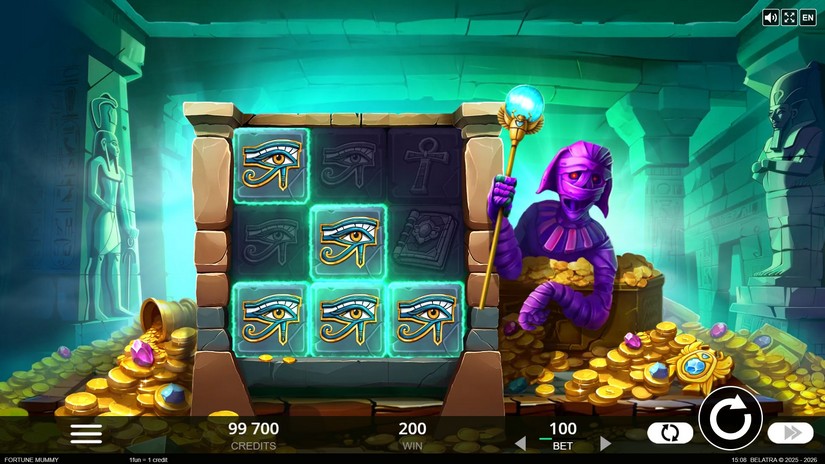 Fortune Mummy slot screen 2