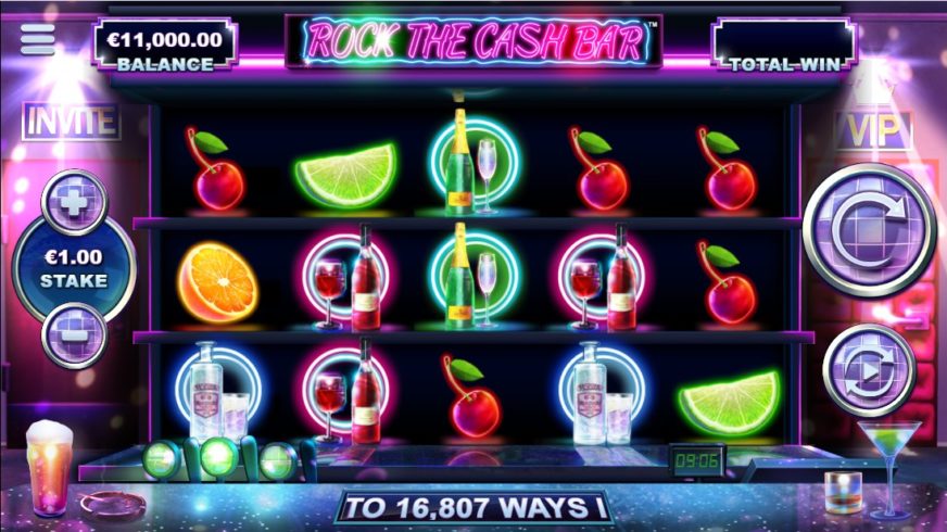 Rock the Cash Bar slot screen 1