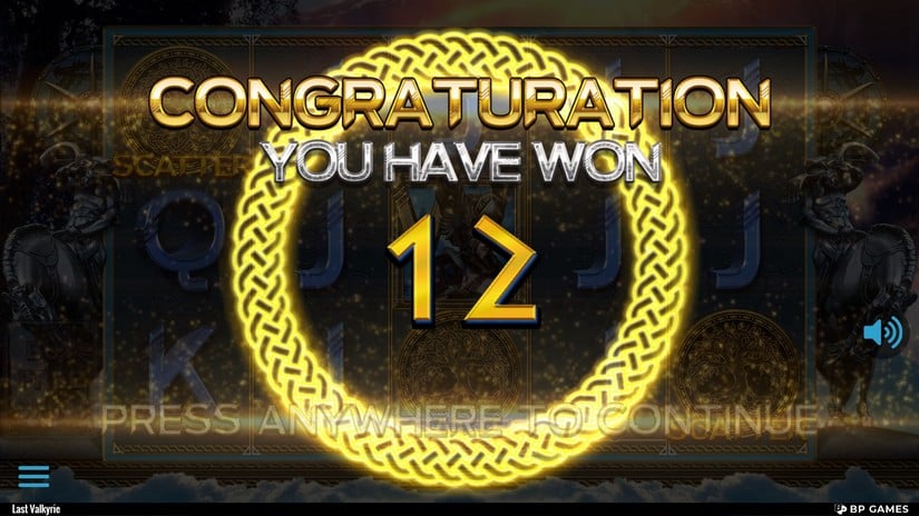 Last Valkyrie slot screen 3