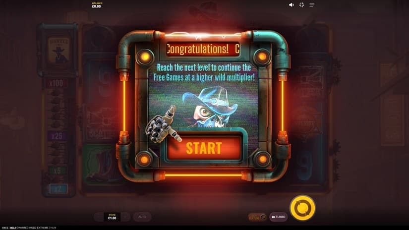 Wanted Wildz Extreme slot screen 3