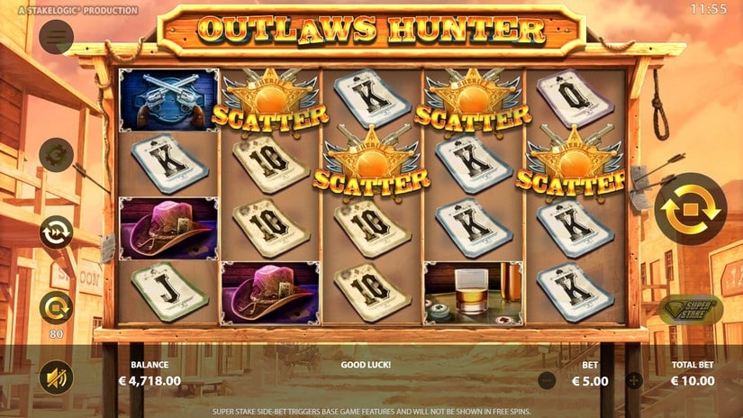 Outlaws Hunter slot screen 3