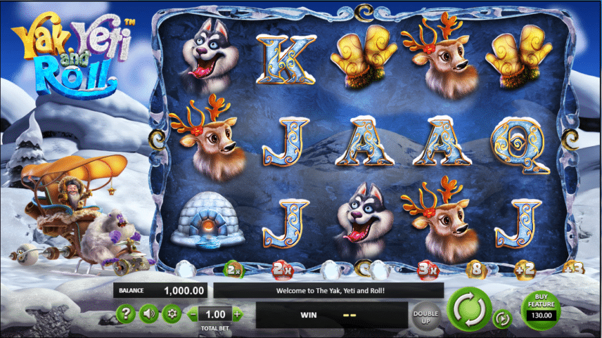 Yak Yeti and Roll slot screen 1