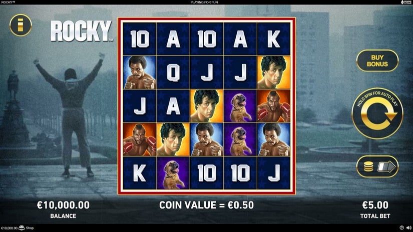 Rocky Slot – Free Demo, RTP, Bonus Features and slot screen 1