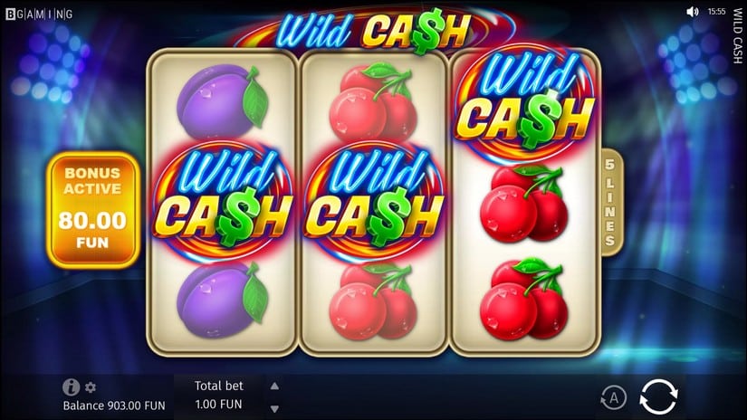 Wild Cash slot screen 3