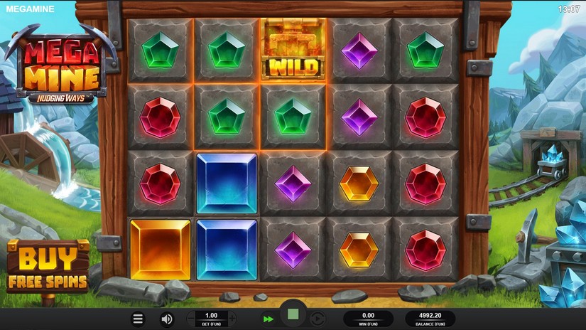 Mega Mine slot screen 2