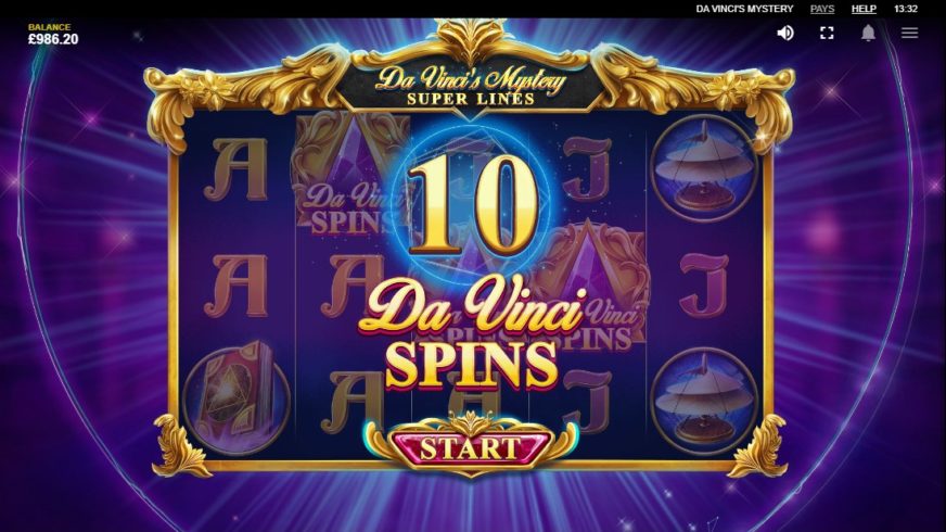 Da Vinci’s Mystery slot screen 4