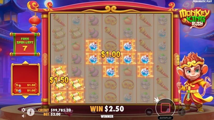 Monkey King Rush slot screen 4