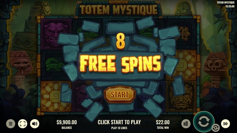 Totem Mystique slot screen 3