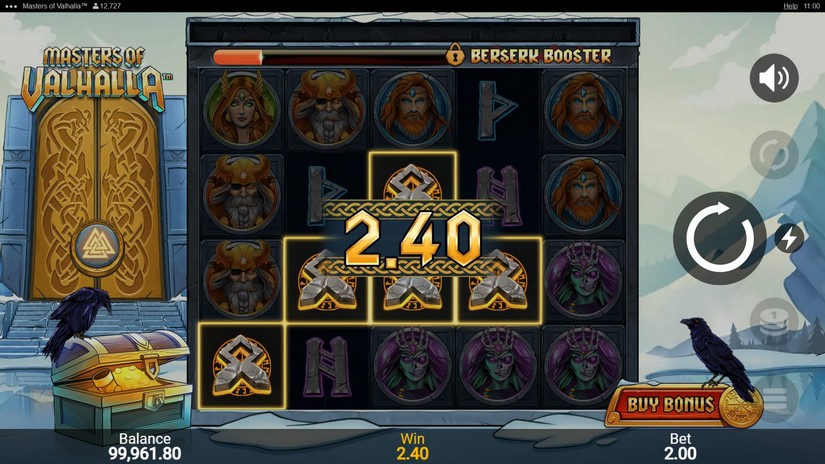 Masters Of Valhalla slot screen 2
