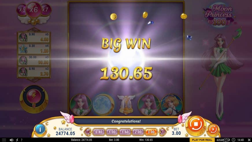 Moon Princess 100 slot screen 5