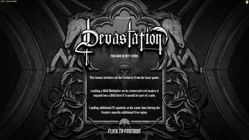 Life and Death slot screen 3