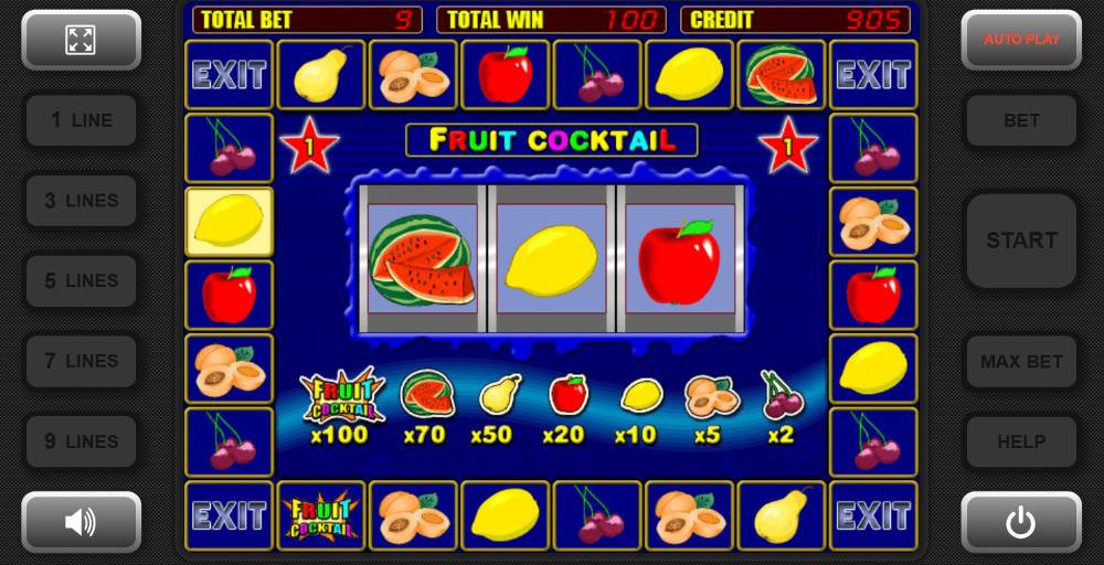 play free Fruit Cocktail slot machine