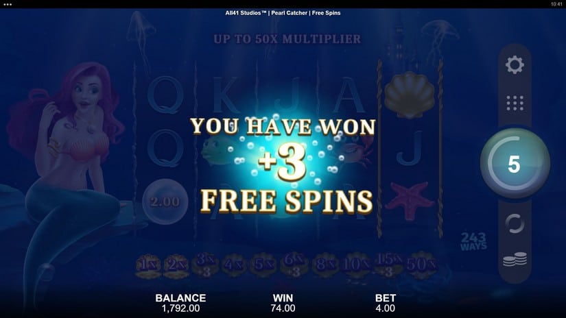Pearl Catcher slot screen 6