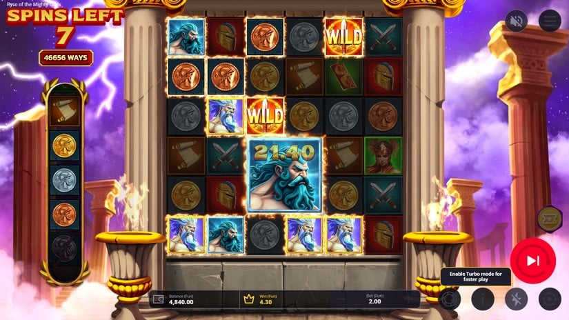 Ryse of the Mighty slot screen 5