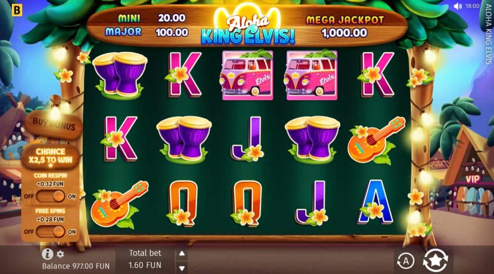 Aloha King Elvis main game
