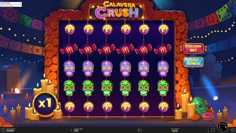 Calavera Crush slot screen 1