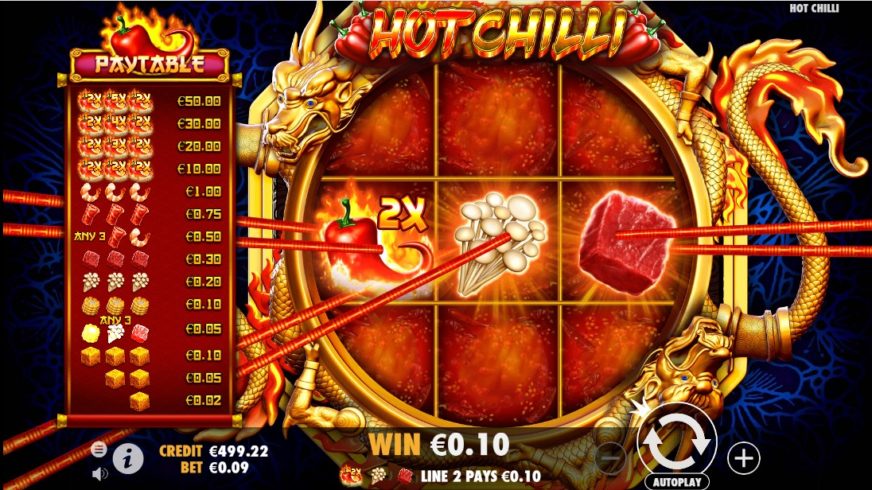 Hot Chilli slot screen 4