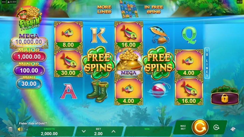 Fishin’ Pots Of Gold slot screen 1