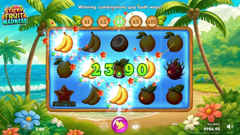 Sticky Fruit Madness slot screen 3