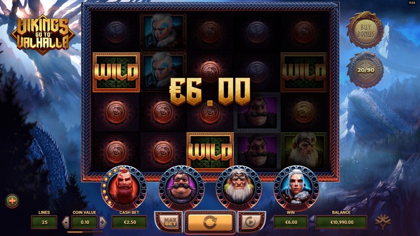 Vikings Go To Valhalla slot screen 2