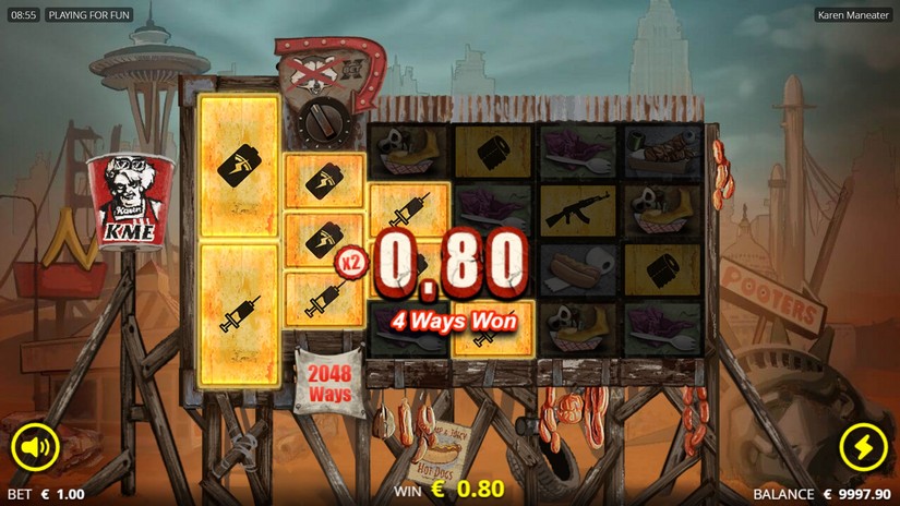 Karen Maneater slot screen 2