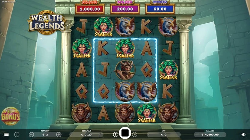 Wealth of Legends slot screen 2