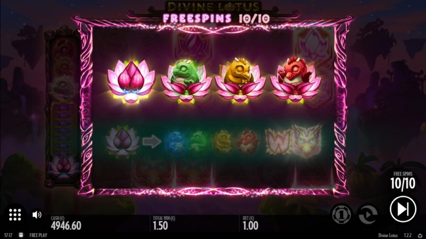 Divine Lotus slot screen 5