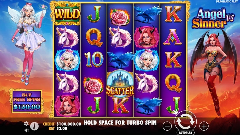 Angel vs Sinner slot screen 1