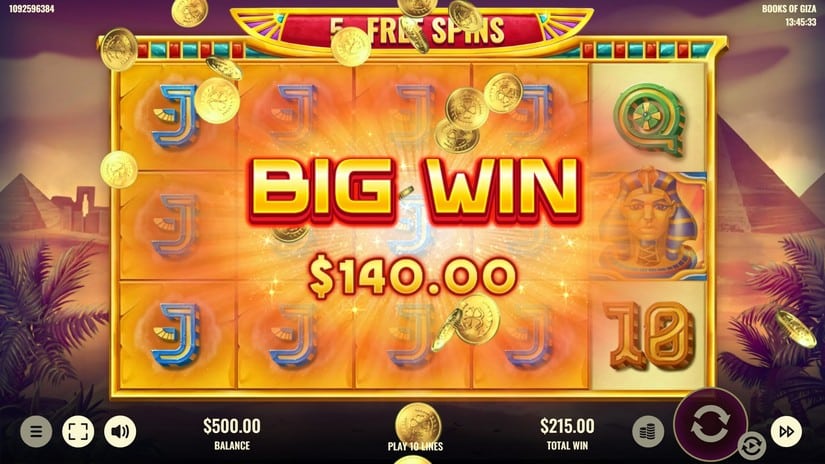 Books of Giza slot screen 6