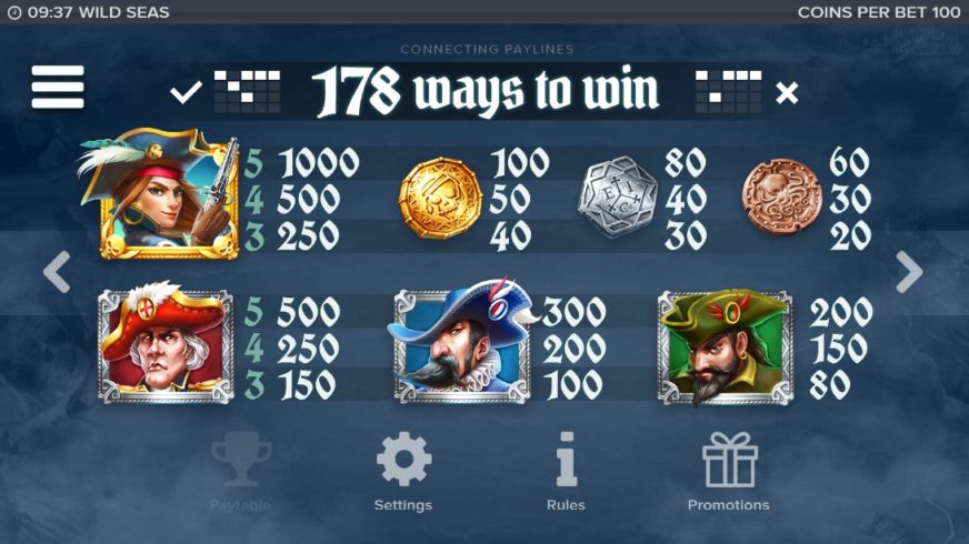 Wild Seas slot screen 2