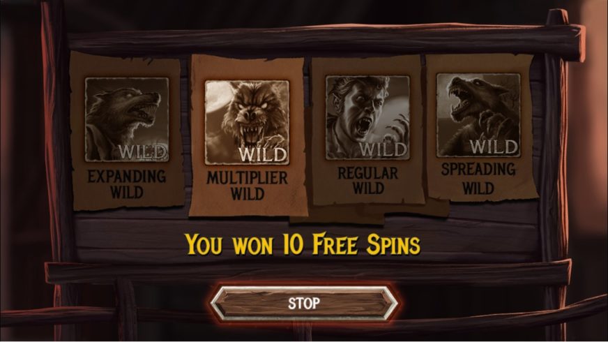 The Wolf’s Bane slot screen 2