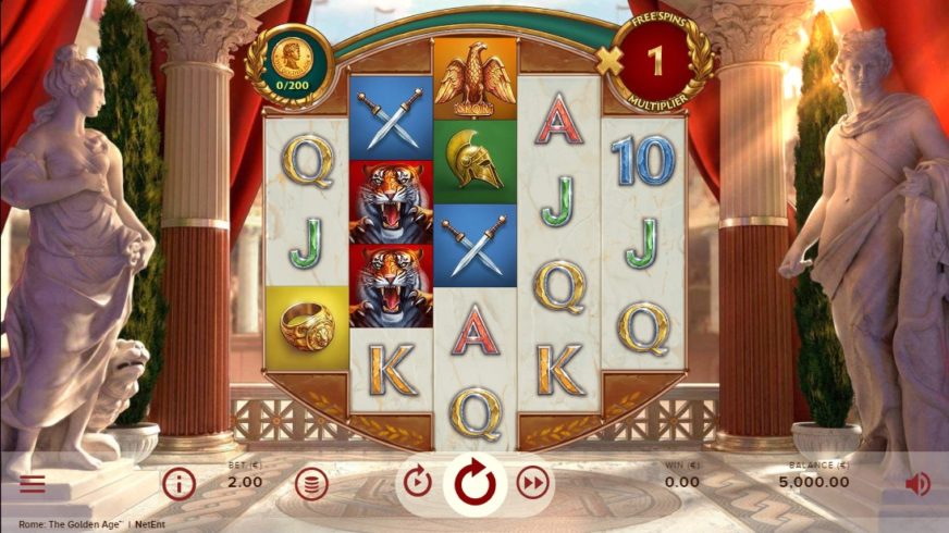 Rome: The Golden Age slot screen 1