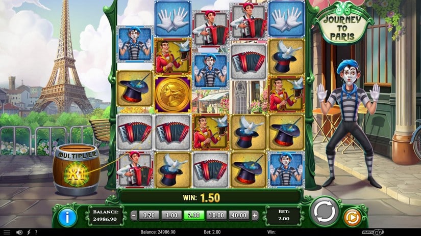 Journey to Paris slot screen 3
